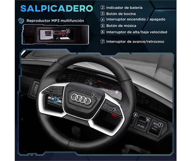 Carro Elétrico para Crianças PP e Aço HOMCOM Preto
