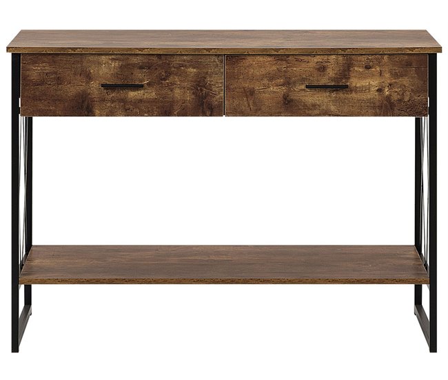 Beliani Consola AYDEN 107 Castanho