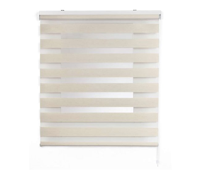 Estores Noite e Dia, estore de rolo duplo tecido Cru