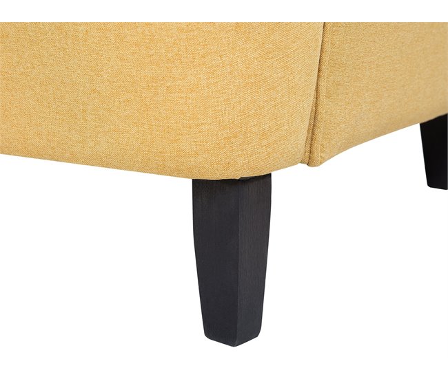 Beliani Poltrona com braços ABSON Amarelo