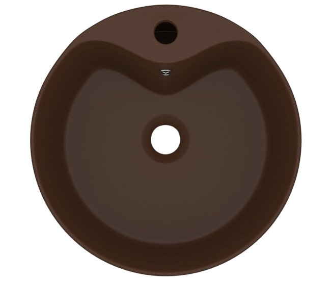 Lavatório - Lavabo - Pia de banheiro com extravasamento Castanho