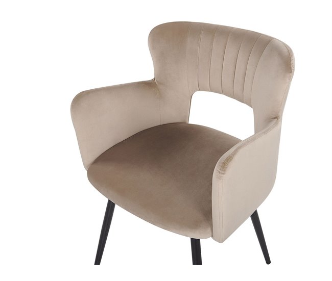Beliani Silla de comedor SANILAC Azul Claro