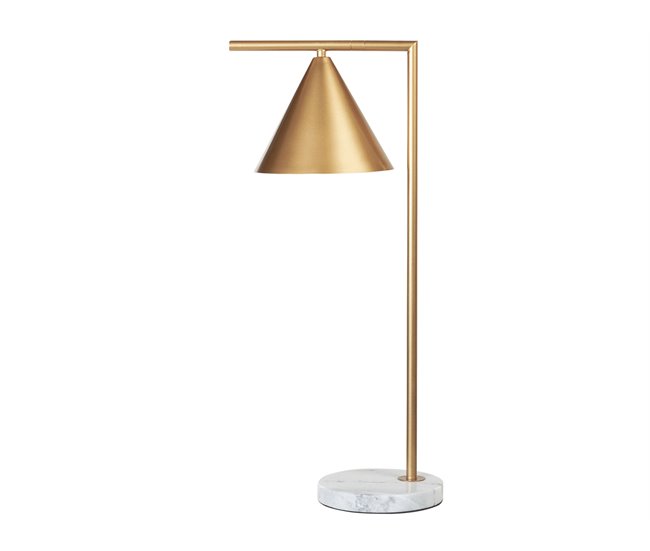 Beliani Candeeiro de mesa MOCAL Branco/ Bege