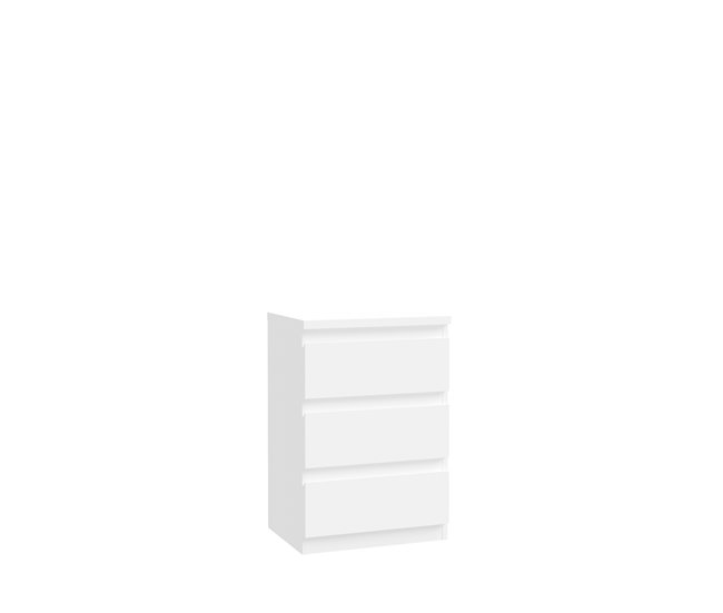 Mesa de cabeceira 3 gavetas NEVADA II Branco