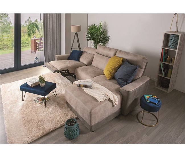 Chaise longue relax eléctrico MOON Cinza