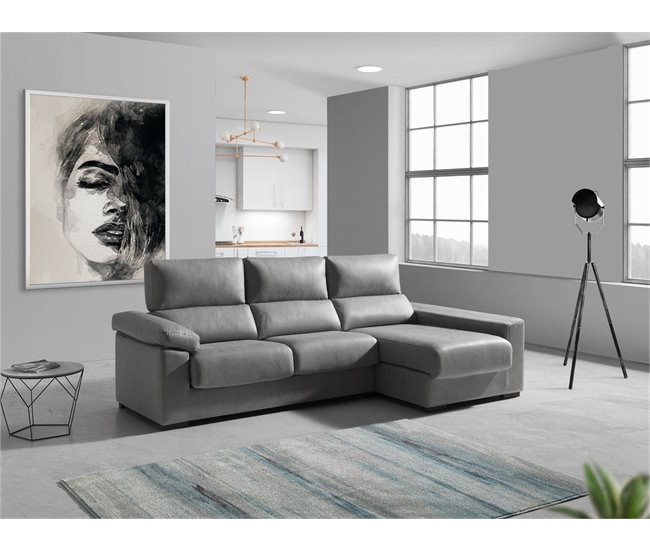 Chaise longue BEA Cinza Claro