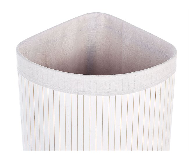 Beliani Cesto de roupa MATARA Branco
