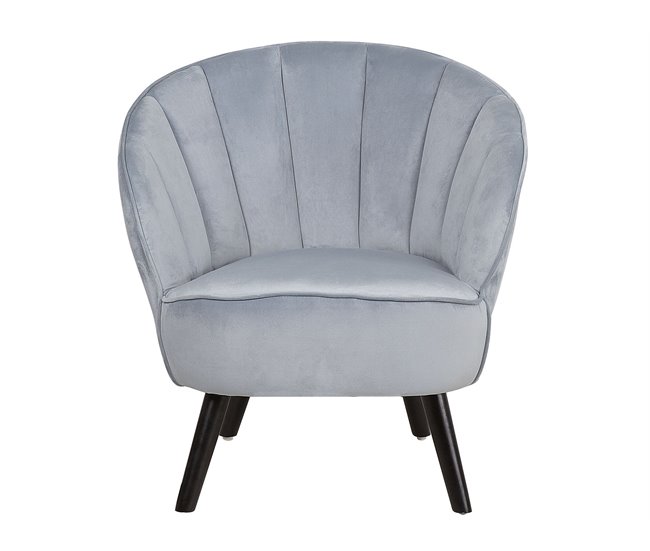 Beliani Sillón DALA Cinza Claro