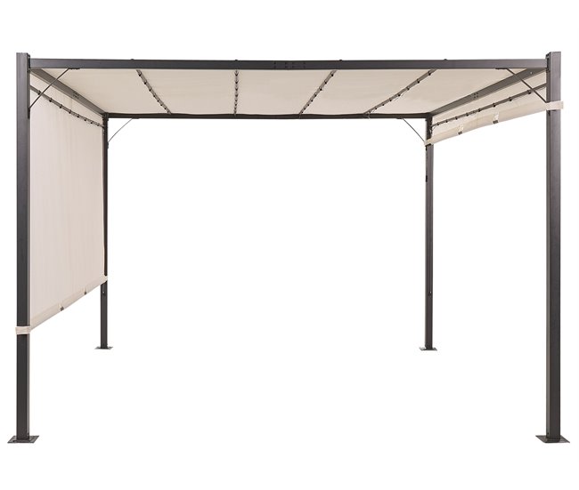 Beliani Pérgola de jardín PARGA 310x310 Bege