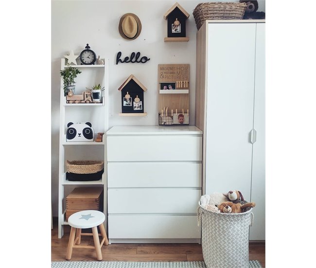 Beliani Estante MOBILE DUO 45 Branco