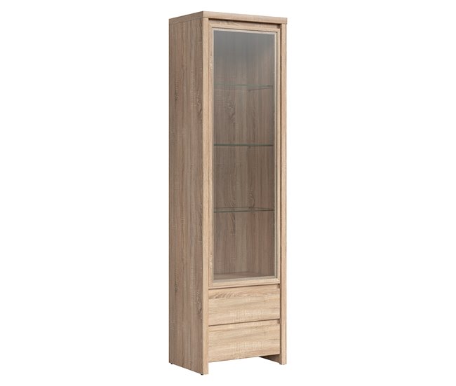 Armário expositor 1 porta 2 gavetas Soren 40 Branco