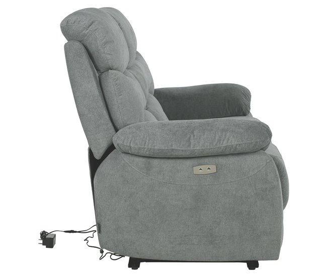 Sofá 3 lugares 2 assentos relax elétricos ESPRIT Verde