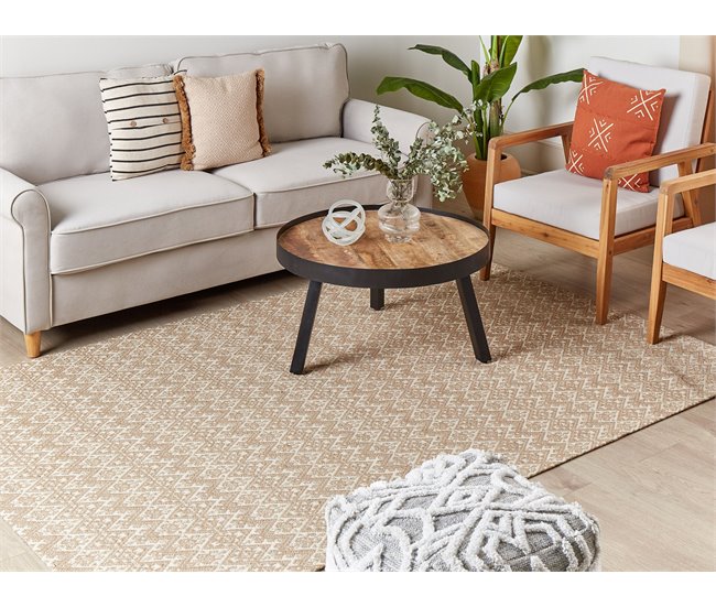 Beliani Entrelaçado ATIMA 160x230 Bege