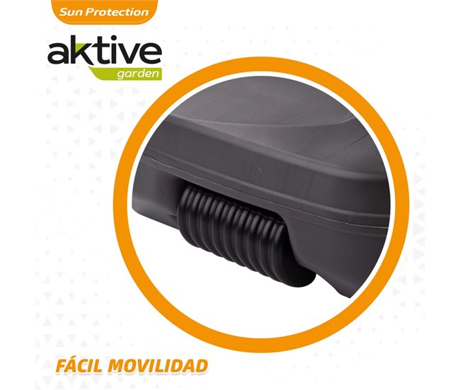 Base para guarda-sol quadrada antracite 33-48 mm Aktive Cinza