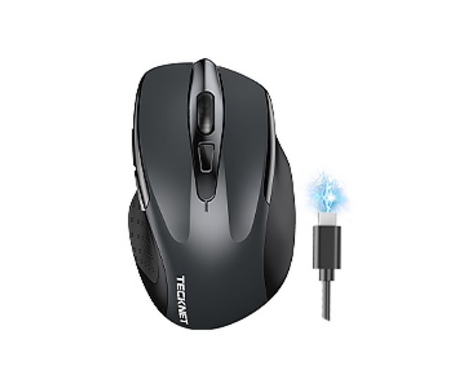 Tecknet tk-ms317 rato sem fios ergonomico 6 dpi bluetooth usb