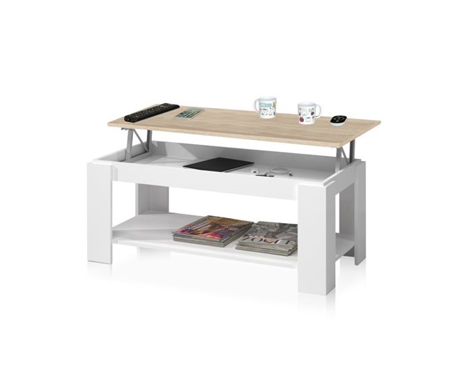 Mesa de centro elevatória Ambit 100x60 Carvalho