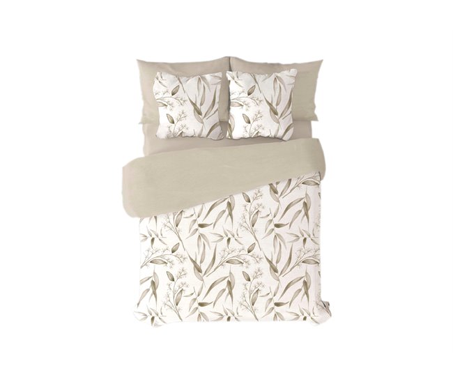 Capa Nórdica NORMANDIA cama 90 cm. Cor bege Bege