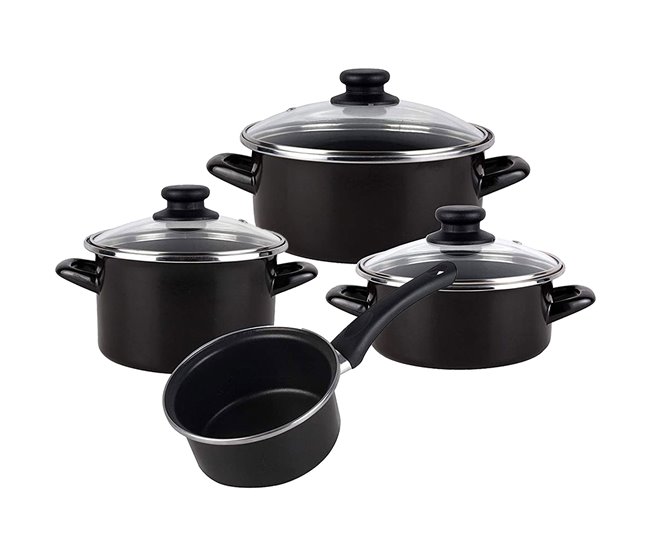 7 -peça de cozinha bateria de ignacio Cinza Claro