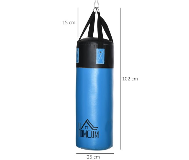 Saco de Boxe PU, EPE e Nylon HOMCOM Azul