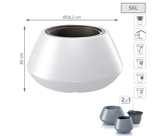 56L POT Branco
