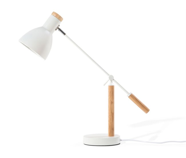 Beliani Iluminação para escritório PECKOS Branco