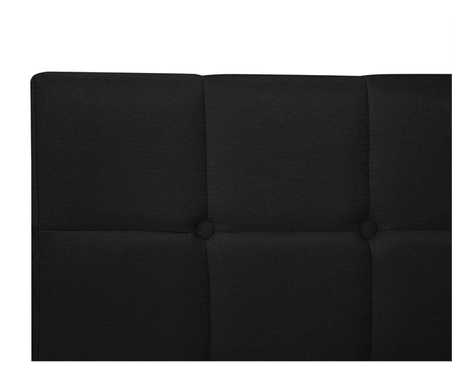 Beliani Cama continental Poliéster ADMIRAL 151x212 Preto