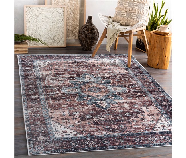 ANDRE 1826 Tapete Ornamento vintage antiderrapante 80x150 Multicor
