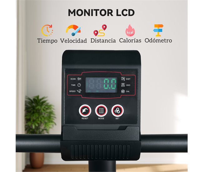Bicicleta Estática Aço e ABS SPORTNOW Preto
