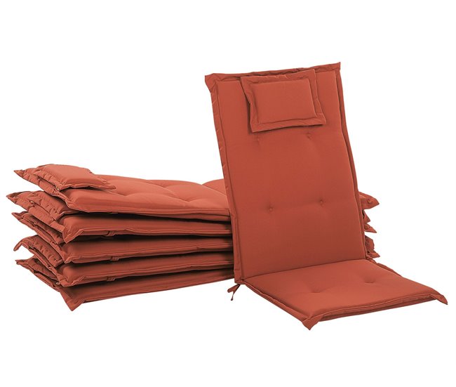 Beliani Almofada de assento para exterior TOSCANA 50x45 Azul