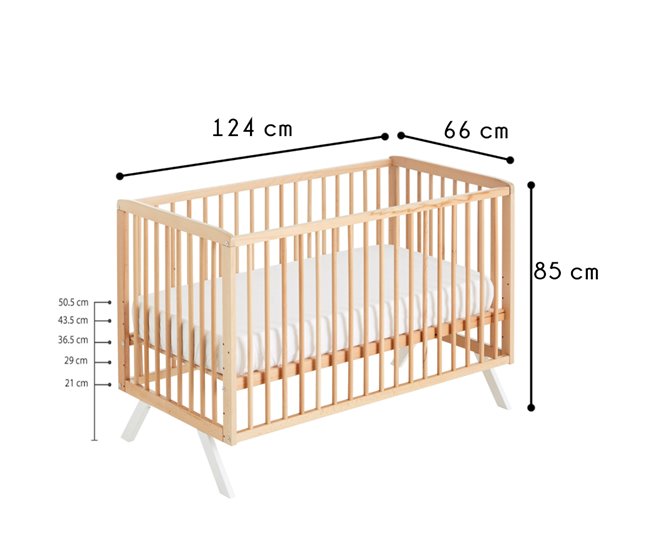 Berço transformável Koala para gémeos: co-sleeping, duplo e individual Madeira