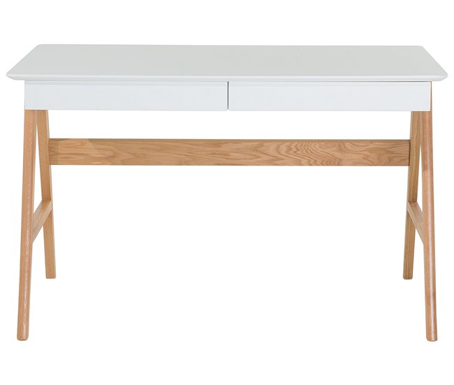 Beliani Conjunto de escritório ESCALANTE/SHESLAY Branco