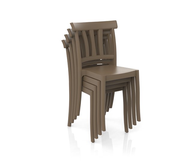 Cadeira de jardim PEACH cor areia  Areia