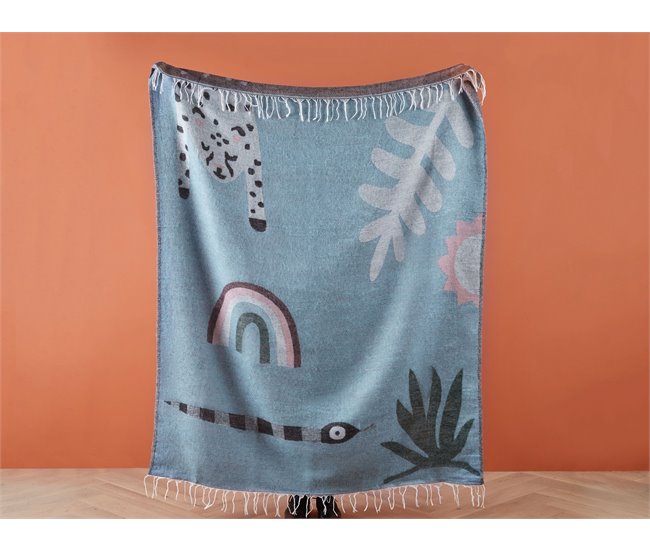 Beliani Manta LIMGHA Azul