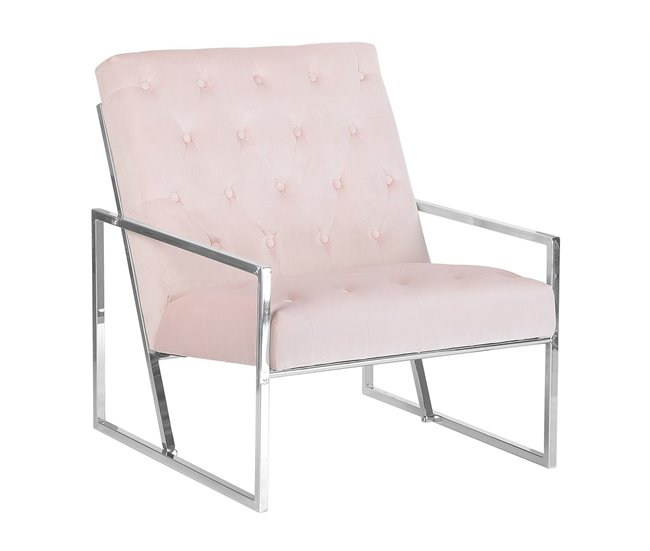 Beliani Poltrona HARSTAD Rosa