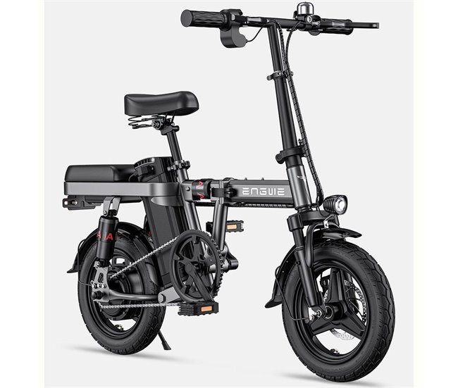 ENGWE T14 EU - Bicicleta elétrica compacta | Autonomia de 45KM Cinza