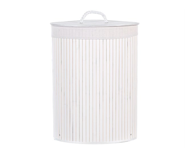 Beliani Cesto de roupa MATARA Branco