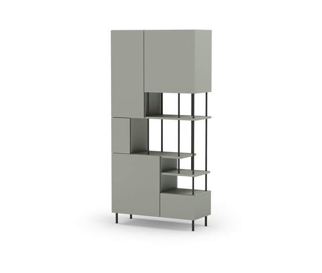 Estante PERLA 5 portas Verde