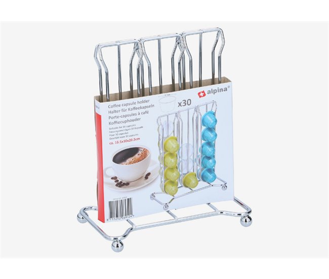 Porta-cápsula NESPRESSO 30 peças Prata