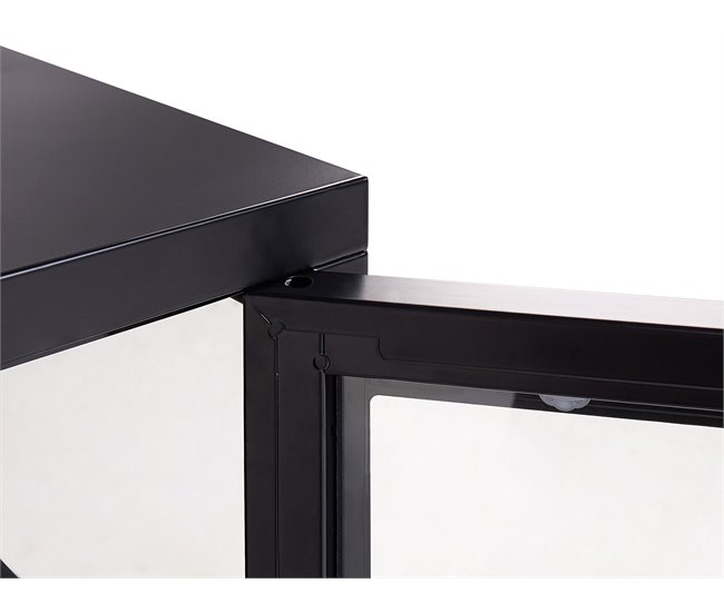 Beliani Vitrina NEWPORT 115 Preto