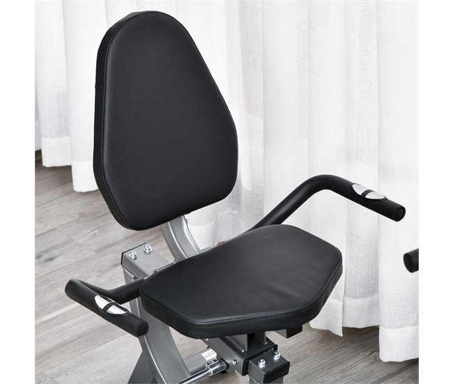 Bicicleta ergométrica Aço, ABS HOMCOM Cinza