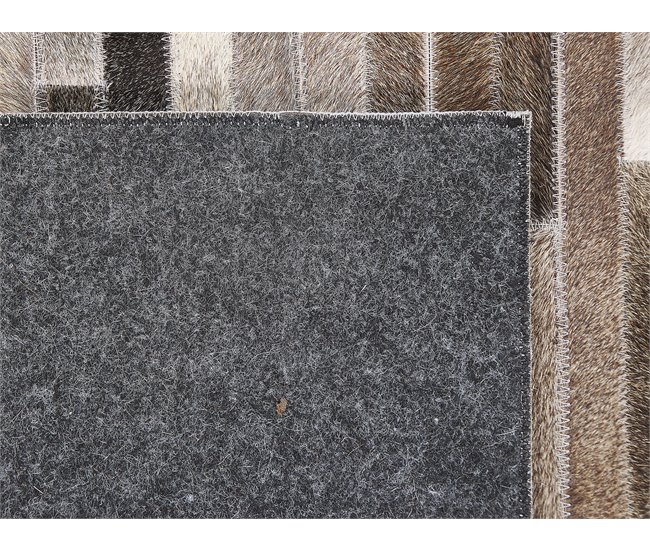 Beliani Patchwork TUZLUCA 140x200 Castanho