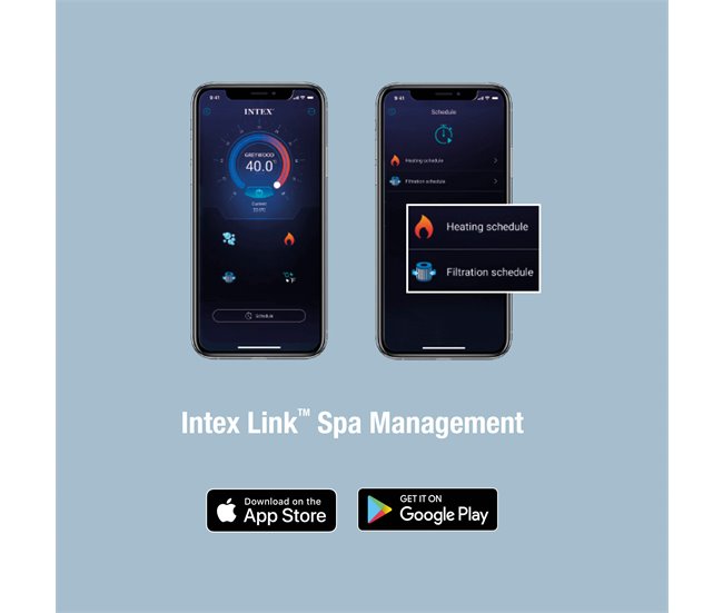 INTEX Spa inflável 4 pessoas Chevron Deluxe Bege