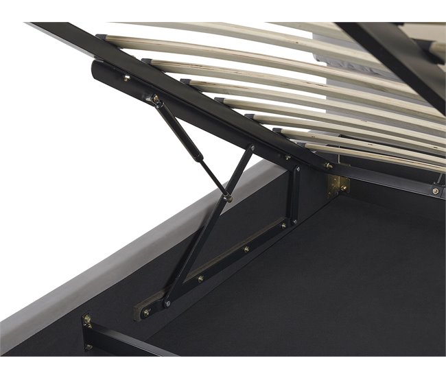 Beliani Cama baú Veludo BATILLY 154x224 Bege