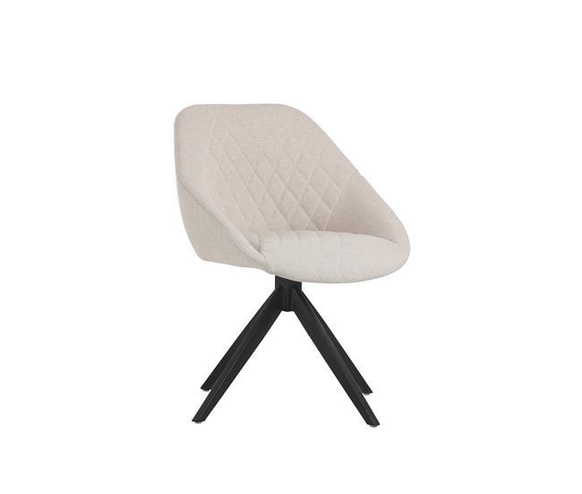 Cadeira de jantar giratória LLAVE Bege