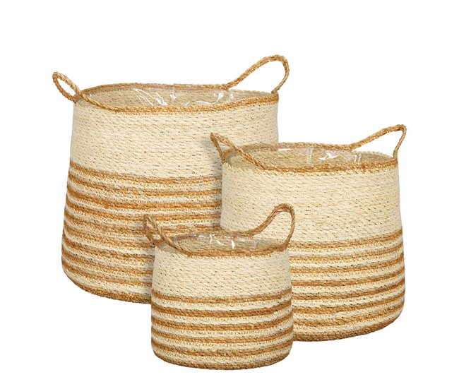 Cesto MILA seagrass natural marca CONFORAMA 