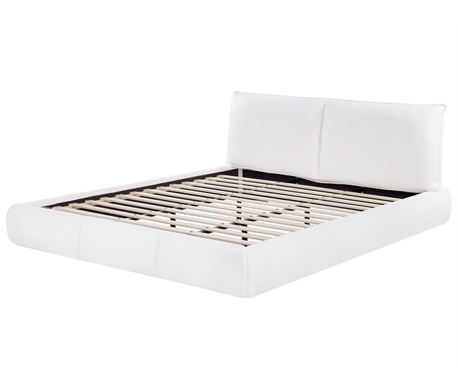 Beliani Cama Bouclé VINAY 196x233 Bege
