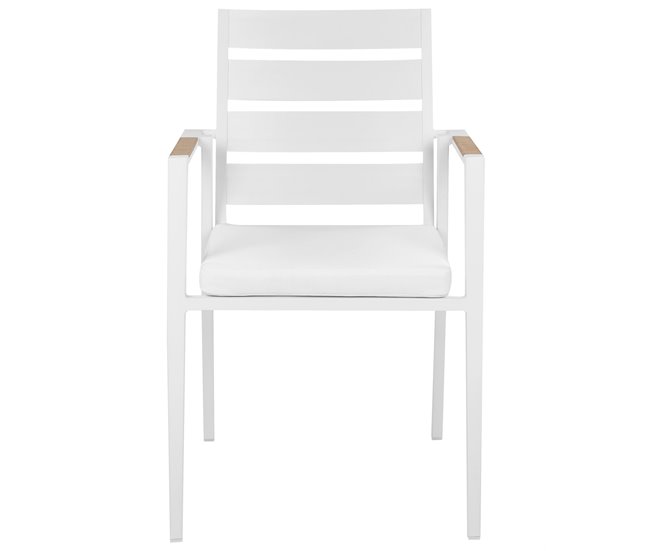 Beliani Cadeira de jardim TAVIANO Branco