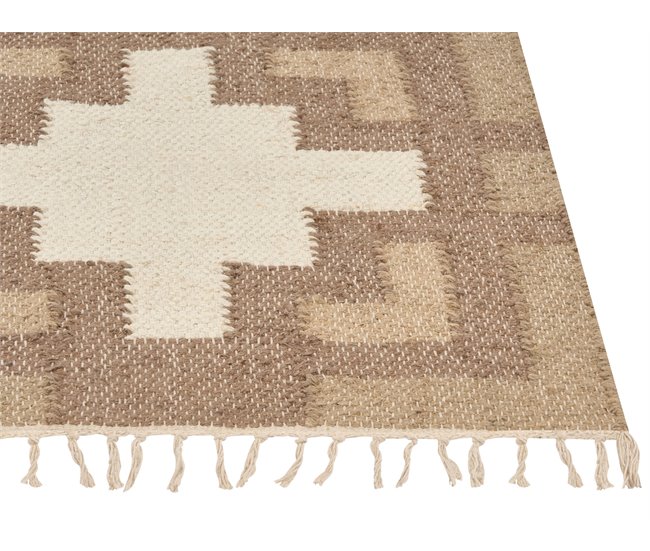 Beliani Entrelaçado KONURTAY 200x300 Bege