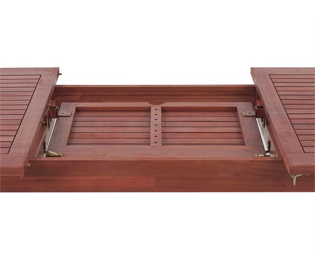 Beliani Mesa extensível TOSCANA Vermelho