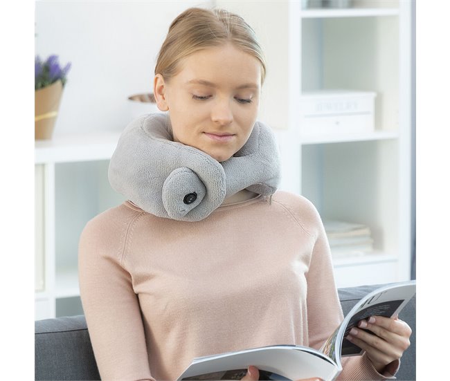 Almofada Cervical Massajadora IG811785 Cinza